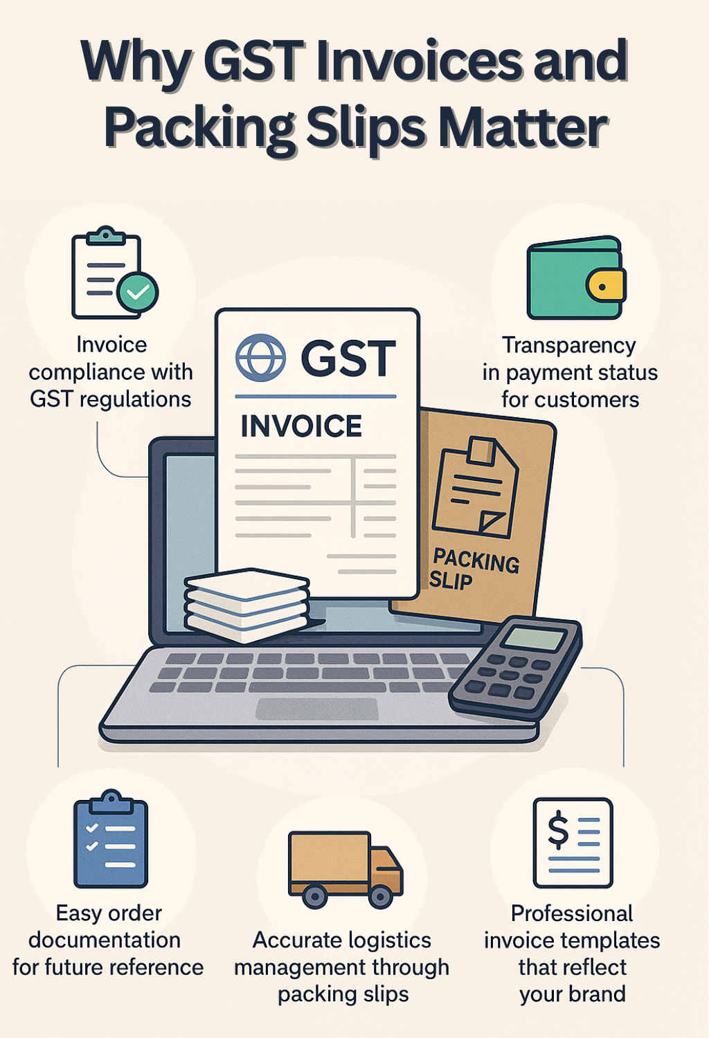GST invoice Shopify Wix